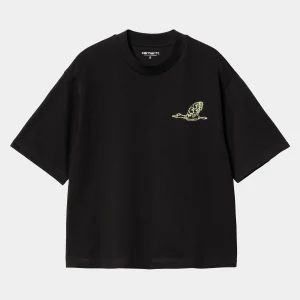 Carhartt WIP T-Shirts>W' S/S Kainosho T-Shirt Black / Arctic Lime