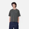 Carhartt WIP T-Shirts>W' S/S Nelson T-Shirt Graphite