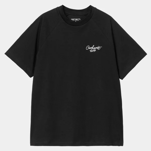 Carhartt WIP T-Shirts>W' S/S Signature T-Shirt Black / White