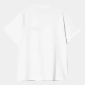 Carhartt WIP T-Shirts>W' S/S Signature T-Shirt White / Black