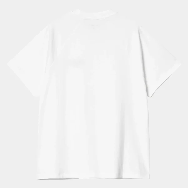 Carhartt WIP T-Shirts>W' S/S Signature T-Shirt White / Black