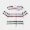 Carhartt WIP T-Shirts>W' S/S Snyder T-Shirt Snyder Stripe, White